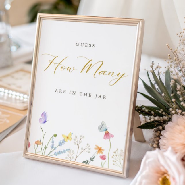 Enchanted Butterflies Guess How Many Poster (Creator Uploaded)