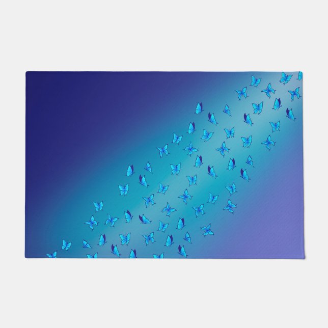 Enchanted Butterflies in the Moonlight  Doormat (Front)