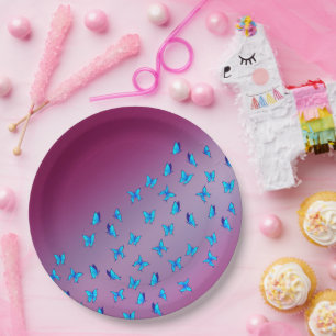 Enchanted Butterflies Paper Plate