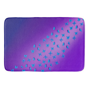 Enchanted Butterflies Violet  Bath Mat
