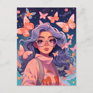 Enchanted Butterfly Dream Postcard
