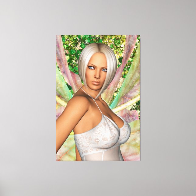 Enchanted Butterfly Fairy Canvas Print (Front)