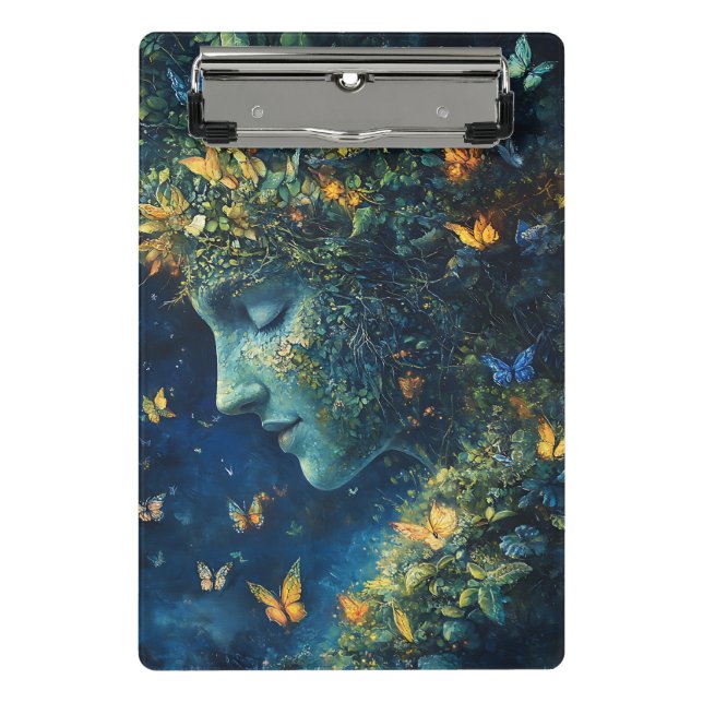 Enchanted Butterfly Forest Goddess (1) Mini Clipboard (Front)