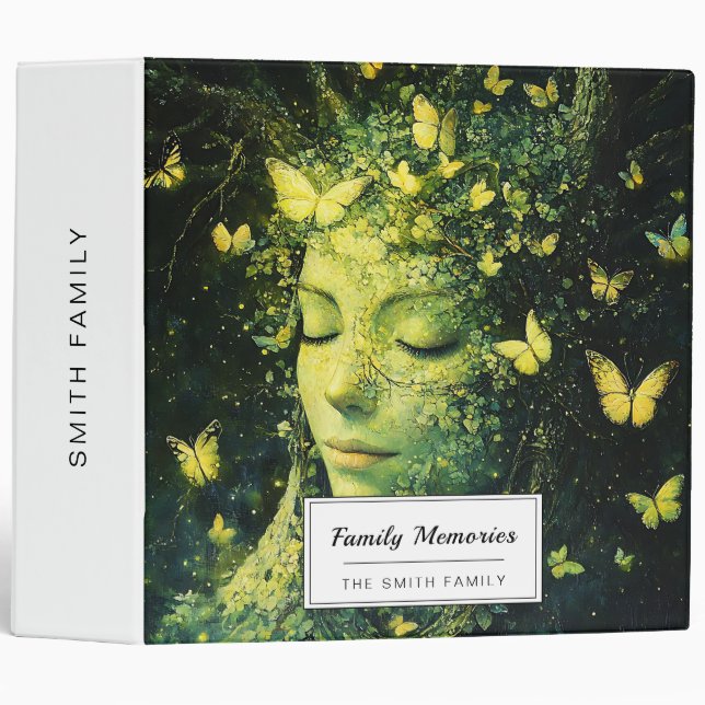Enchanted Butterfly Forest Goddess (3) Binder (Front/Spine)