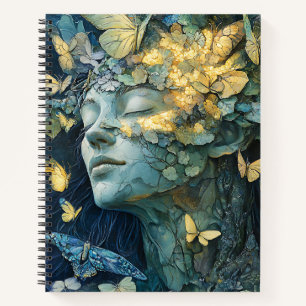 Enchanted Butterfly Forest Goddess (4) Notebook