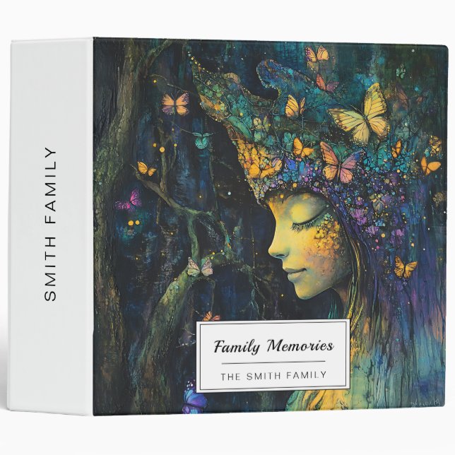 Enchanted Butterfly Forest Goddess (6) Binder (Front/Spine)