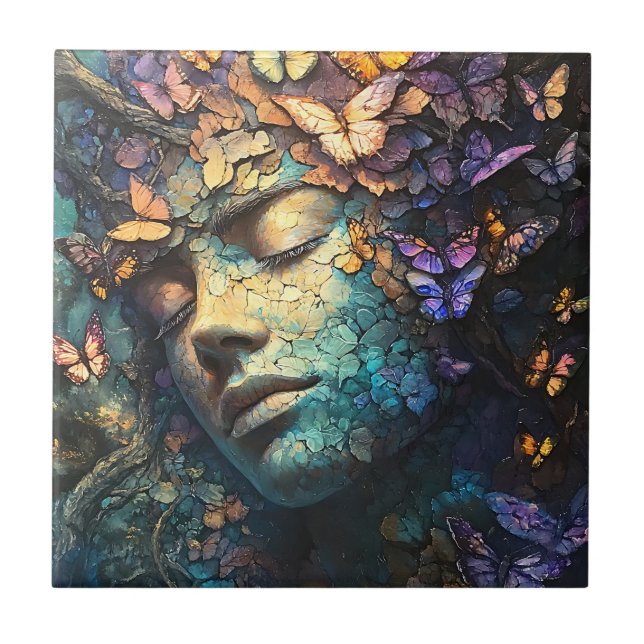Enchanted Butterfly Forest Goddess (7) Tile (Front)