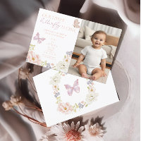 Enchanted Butterfly Garden First Birthday Photo