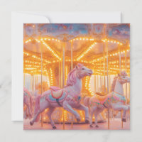 Enchanted Carousel: Whimsical Fairytale Scene