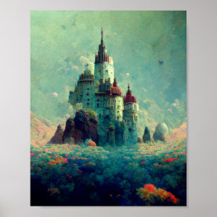 Enchanted Castle Fantasy Art Poster