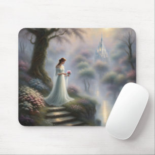 Enchanted Castle Garden With Princess Mouse Pad