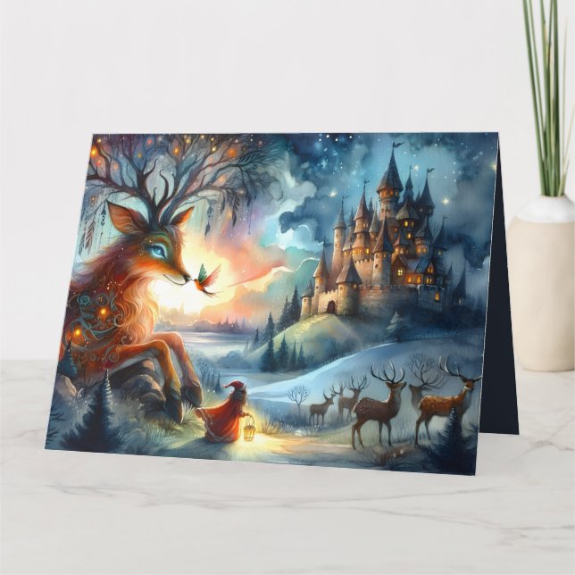 Enchanted Castle Winter Art Card (Front)