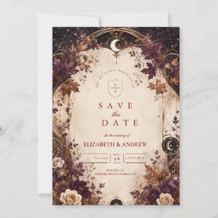 Enchanted Celestial Fall Wedding Save The Date