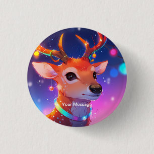 Enchanted Christmas Glow 1 Inch Round Button