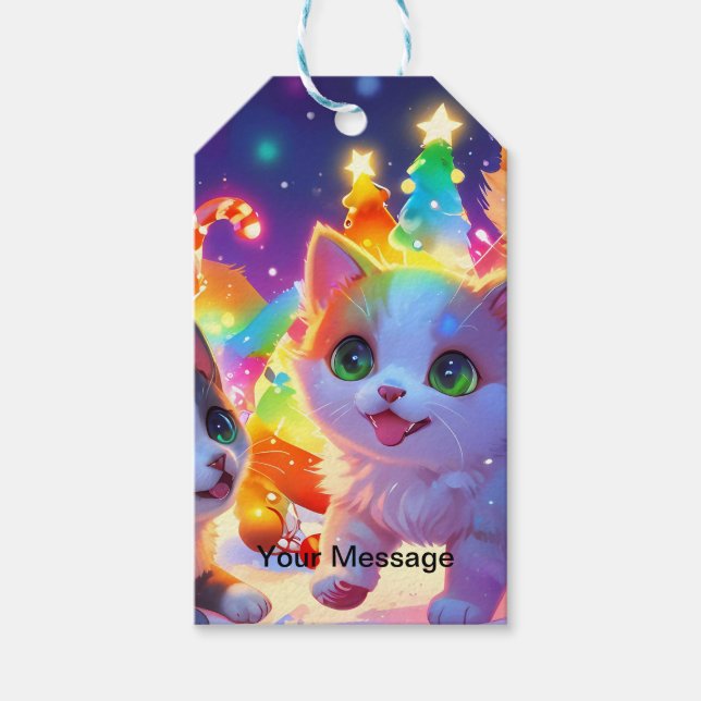 Enchanted Christmas Glow Gift Tags (Front)