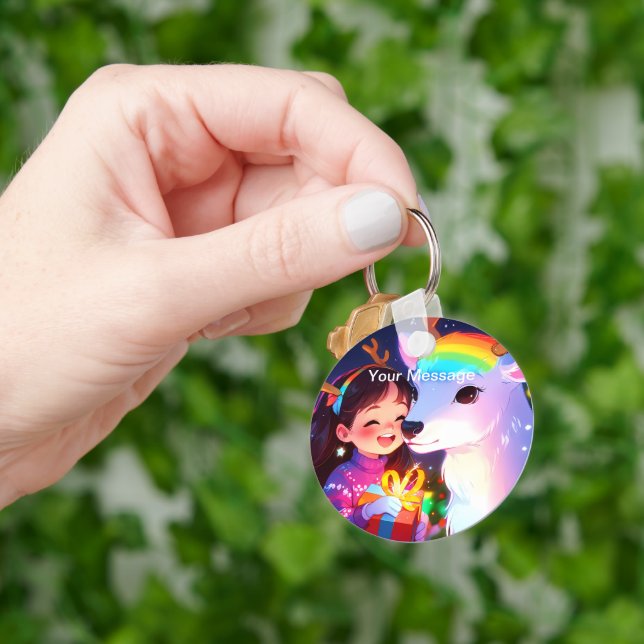 Enchanted Christmas Glow Keychain (Hand)