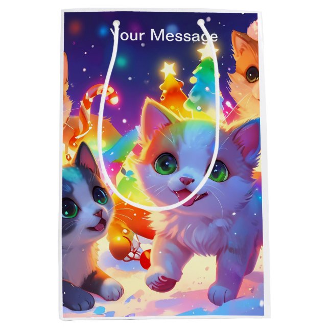 Enchanted Christmas Glow Medium Gift Bag (Front)