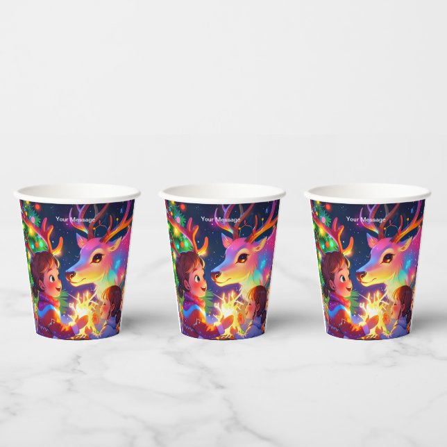 Enchanted Christmas Glow Paper Cups (Multi)