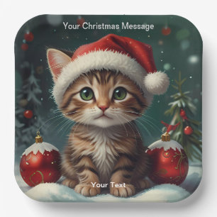 Enchanted Christmas Glow Paper Plate