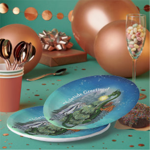 Enchanted Christmas Tree Paper Plate