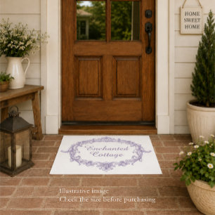 Enchanted Cottage Doormat - Lavender