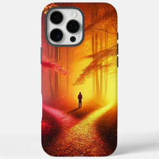 Enchanted Crossroads – Vibrant Autumn Forest Art P iPhone 16 Pro Max Case
