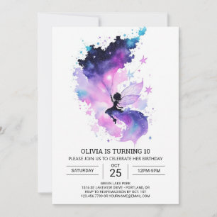 Enchanted Custom Fairy Birthday Invitation