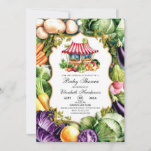 Enchanted Cute Farmer's Market Baby Shower