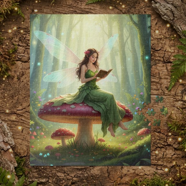 Enchanted Day Fairy Reading a Book Puzzle (Créateur téléchargé)