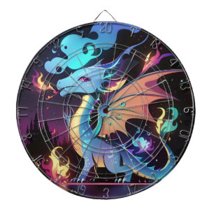 Enchanted Dragon Fire  Dartboard
