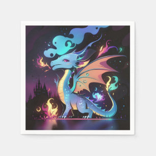 Enchanted Dragon Fire  Napkin