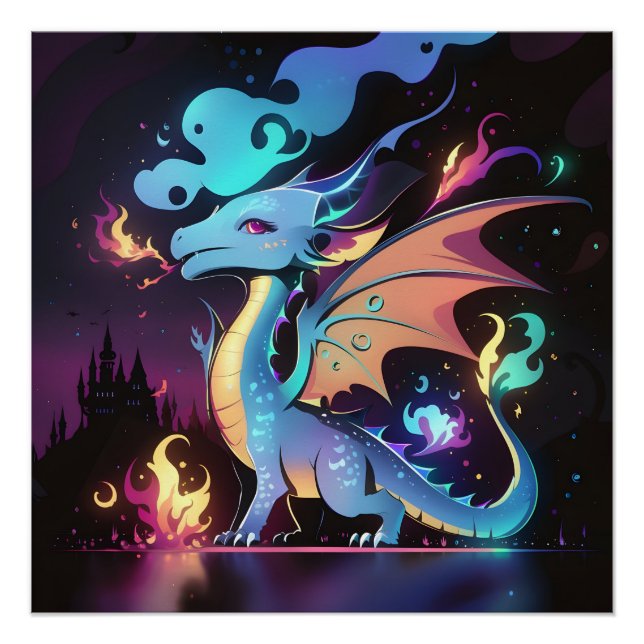 Enchanted Dragon Fire  Poster (Front)