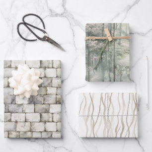 Enchanted Dream Bricks Birthday Wrapping Paper Sheet