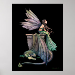 Enchanted Dusk Large Poster by Molly Harrison