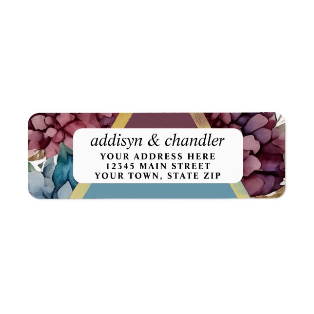 Enchanted Elegance Jewel-Toned Floral Wedding (Front)