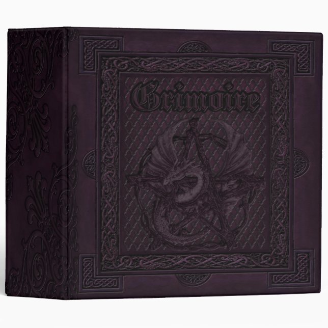 Enchanted Elementals Witches Book Of Shadows Binder (Front/Spine)