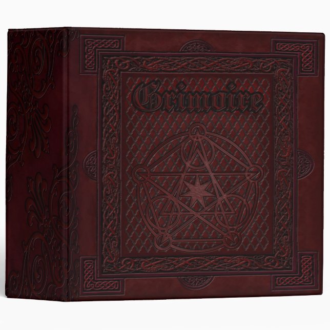 Enchanted Elementals Witches Book Of Shadows Binder (Front/Spine)