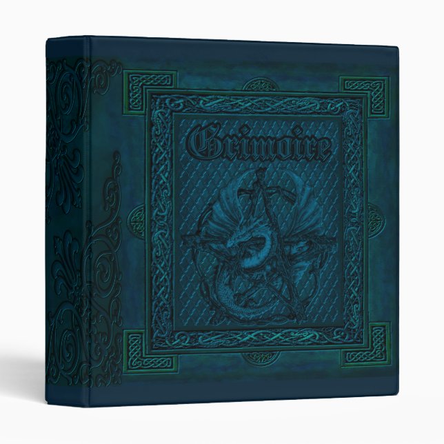 Enchanted Elementals Witches Book Of Shadows Binder (Front/Spine)