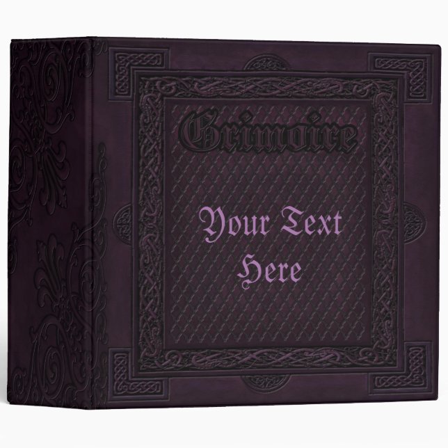 🔮Enchanted Elementals Witches Book Of Shadows🔮 Binder (Front/Spine)