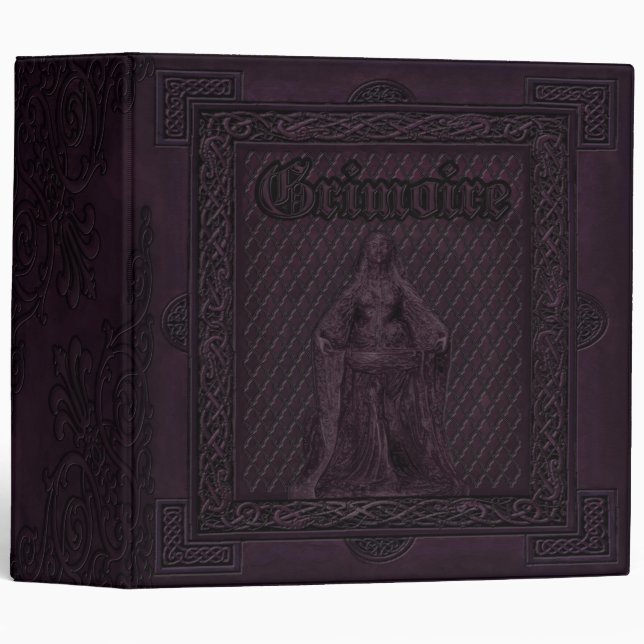 Enchanted Elementals Witches Book Of Shadows Binder (Front/Spine)