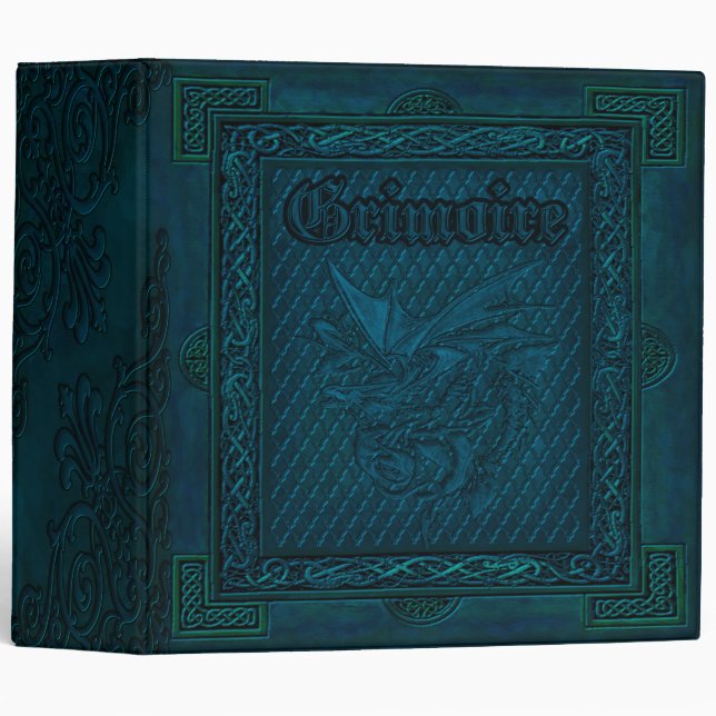 Enchanted Elementals Witches Book Of Shadows Binder (Front/Spine)