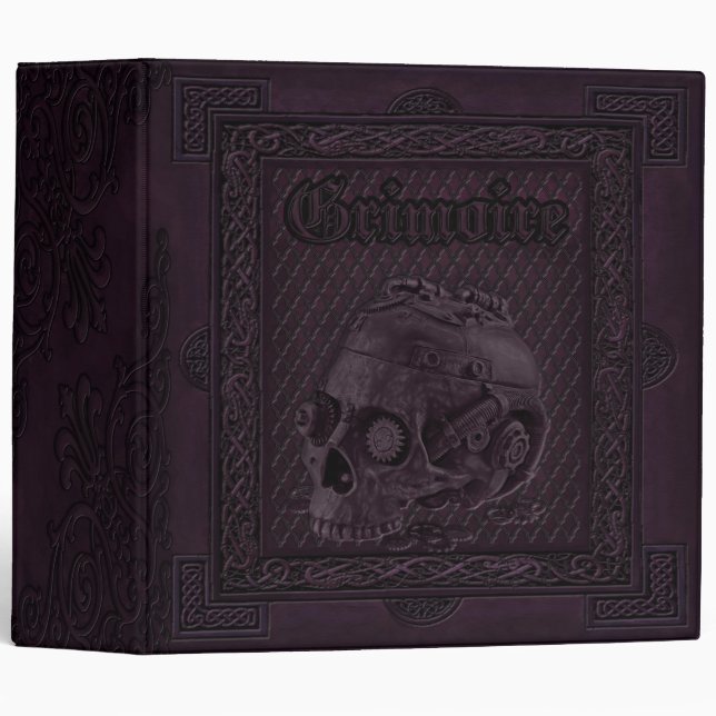 Enchanted Elementals Witches Book Of Shadows Binder (Front/Spine)