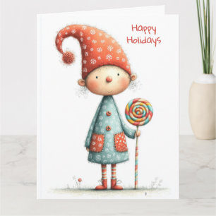 Enchanted Elf   North Pole Christmas Magic Card