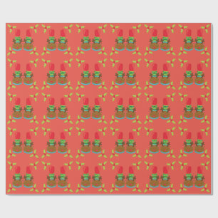 Enchanted Elf   North Pole Christmas  Wrapping Paper