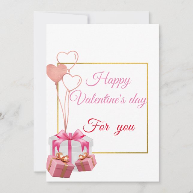 "Enchanted Embrace" Valentine's Day Holiday Card (Front)