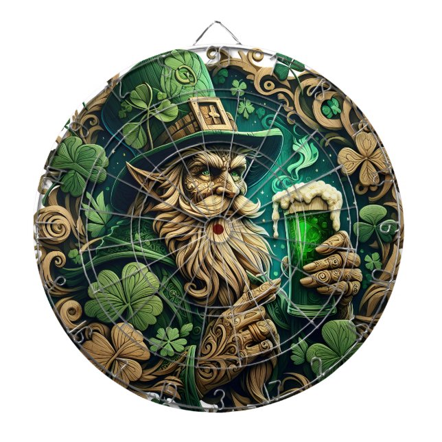 Enchanted Evening of Ale A Leprechauns Toast  Dartboard (Front)