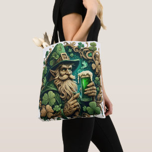 Enchanted Evening of Ale A Leprechauns Toast Tote Bag