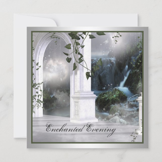 Enchanted Evening Prom Invitation Template (Front)