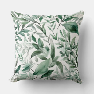 Enchanted Evergreen Ballet Botanical Throw Pillow
