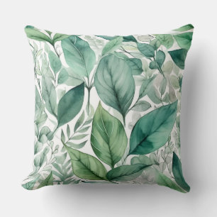 Enchanted Evergreen Ballet Botanical Throw Pillow